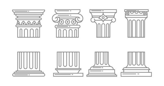 150603-icone-colonna-romana-vettoriale